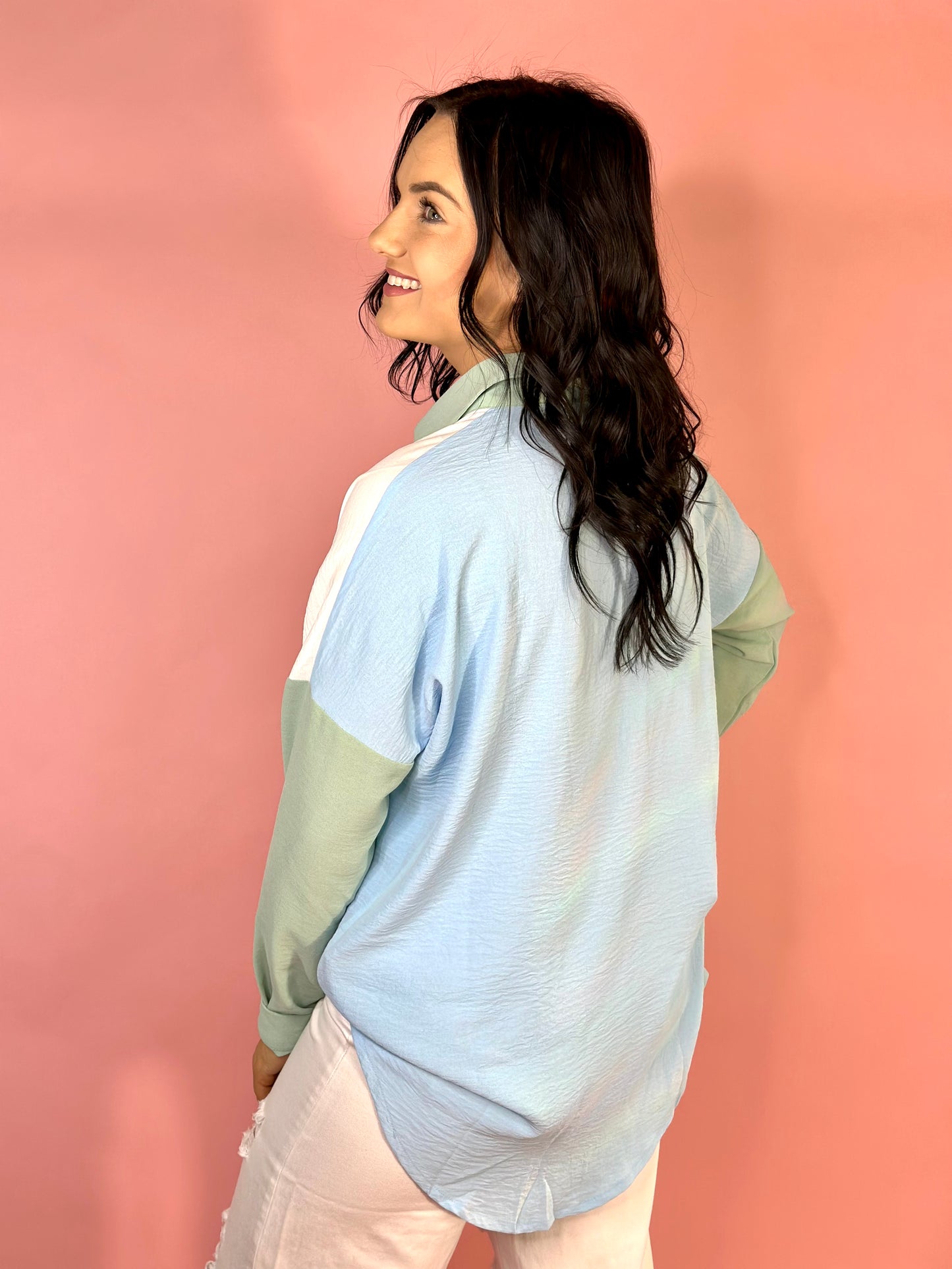 The Lily Two Tone Button Down
